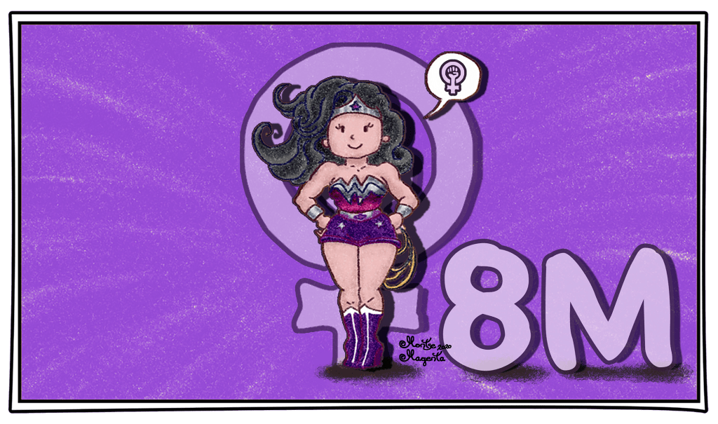 Dibujo8M2020WonderWomanMontseMagentaLowresMoradoLow